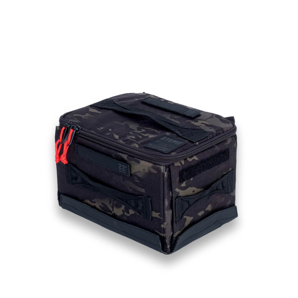 STEP 22 Gear Stingray Flat Box Mini Multicam Black Collapsible Gear Storage Camp Kitchen