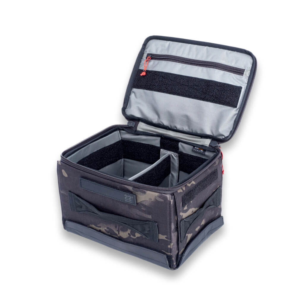 STEP 22 Gear Stingray Flat Box Mini Multicam Black Collapsible Gear Storage Camp Kitchen