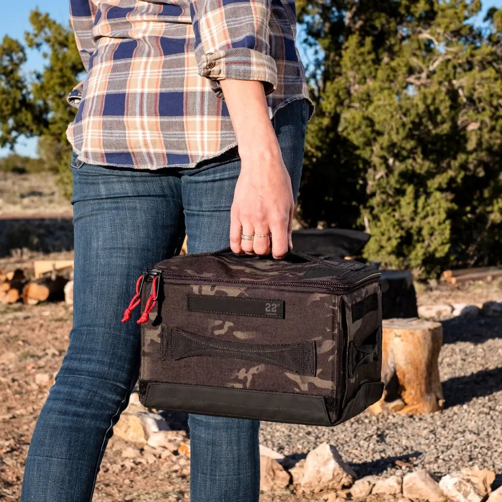 STEP 22 Gear Stingray Flat Box Mini Multicam Black Collapsible Gear Storage Camp Kitchen